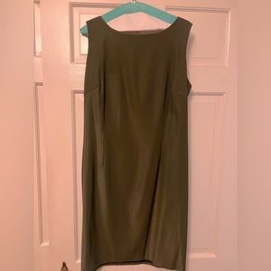 Julian Taylor Sheath Dress Olive Green Size 14